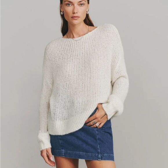 Reformation Kaya Oversized Sweater Alpaca Blend - Picture 2 of 11